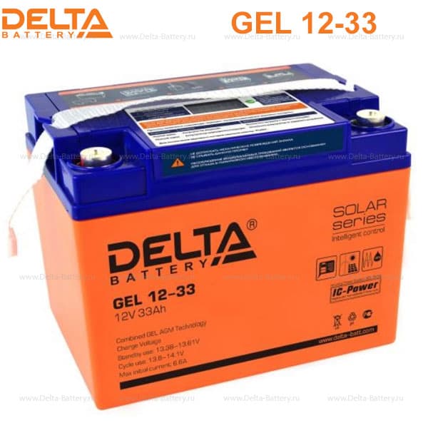 Аккумуляторная батарея Delta GEL 12-33 в Челябинске