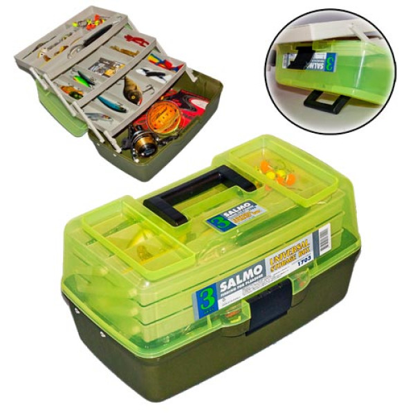 Ящик рыболовный пластиковый Salmo 3х-пол. 03 мал. в Челябинске